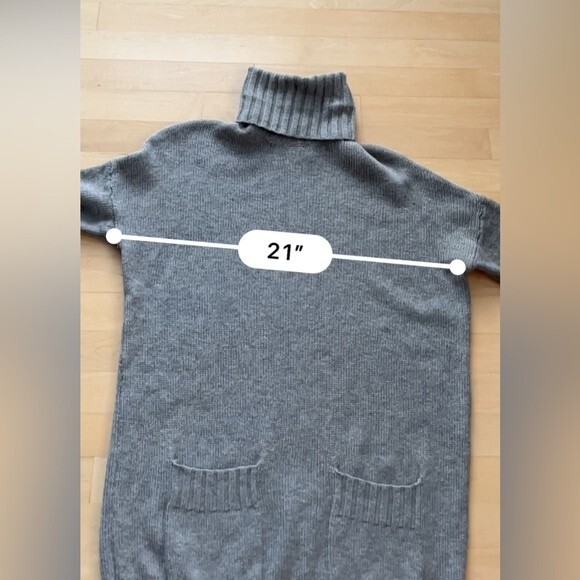 Joie Shera Wool and Cashmere Sweater Dress in Heather Grey M NWOT - Picture 4 of 12